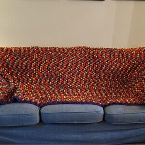 Handmade crochet afghan